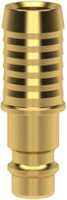 Lüdecke Schnellsteckkupplung DN7,2 MS ES6S SLW6mm aus Messing in Gold - Bild 1