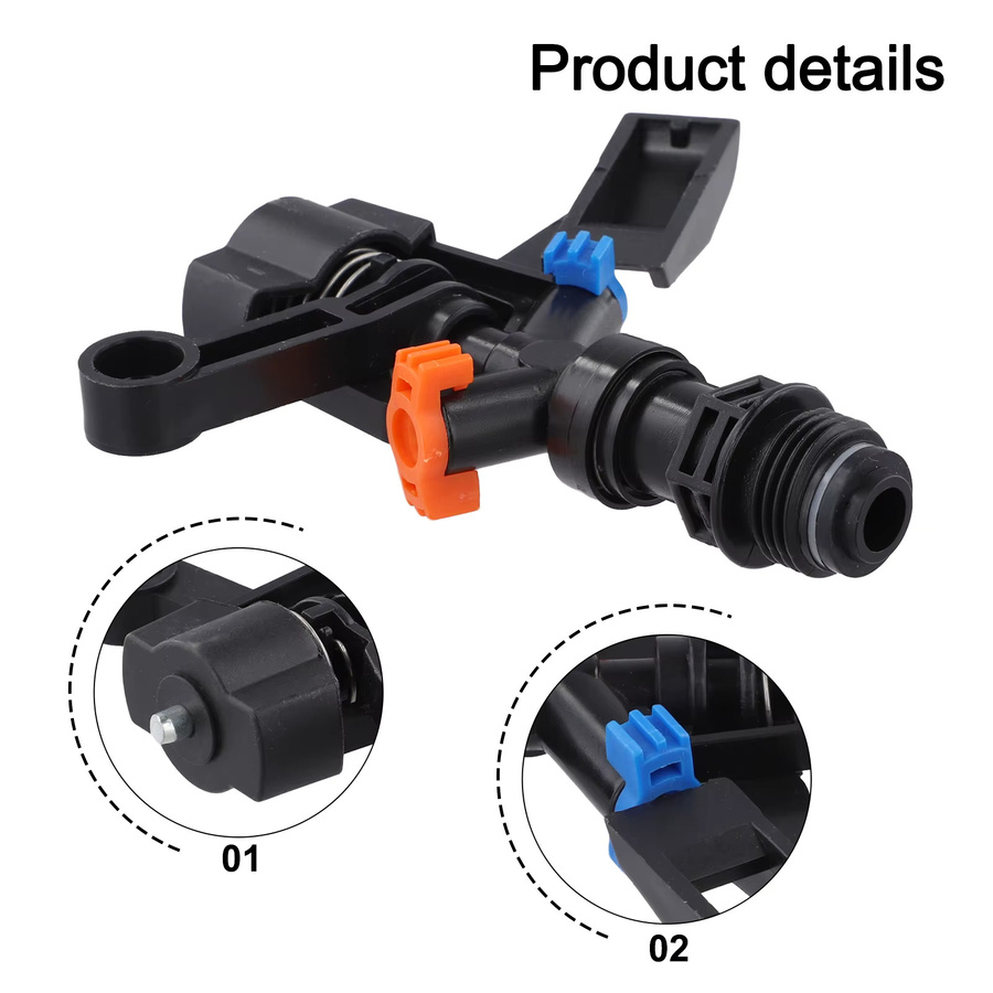 LEENKEA 360-Grad-Drehbarer Sprinkler mit einstellbarer Wassersprühdüse für die kreisförmige Gartenbewässerung - Bild 5