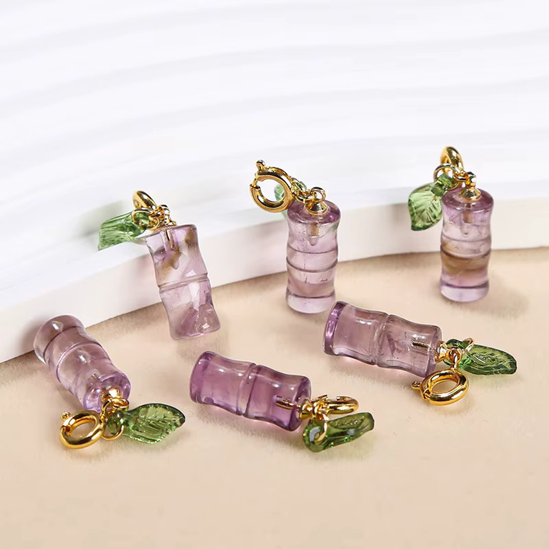 Anhänger Amethyst, Kupfer, Roségold, Bär, Unisex - Bild 2