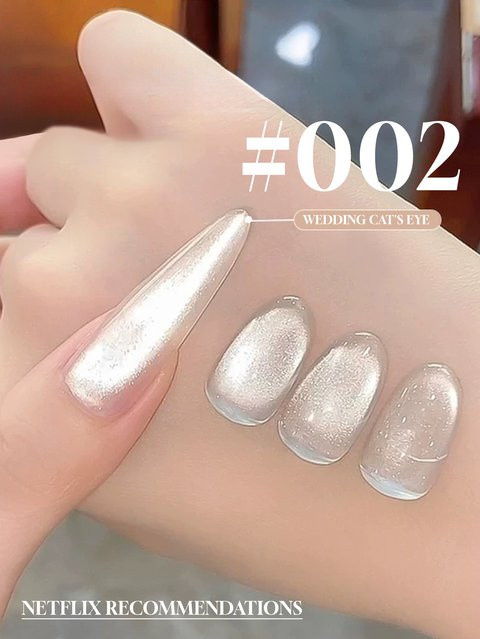 MIANEL Gel-Nagellack, Weiß, Schimmernd, 12 ml - Bild 1