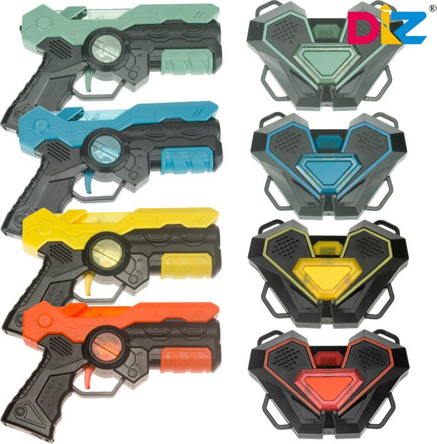 DIZ TOYS Laser-Tag-Kampfspiel-Pistolenset, elektrische Infrarot-Spielzeugpistolen, Set - Bild 1