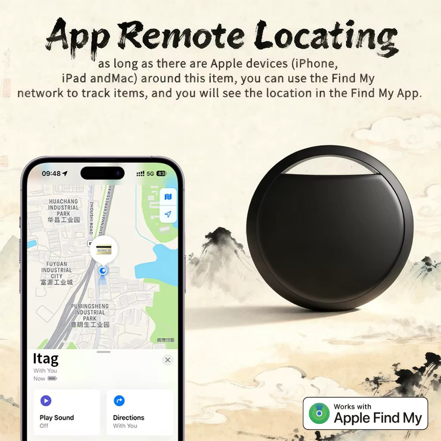 Vivilife Smart Tracker Anti-Verlust Tag in Schwarz für Apple Find My App und iOS-Geräte - Bild 2