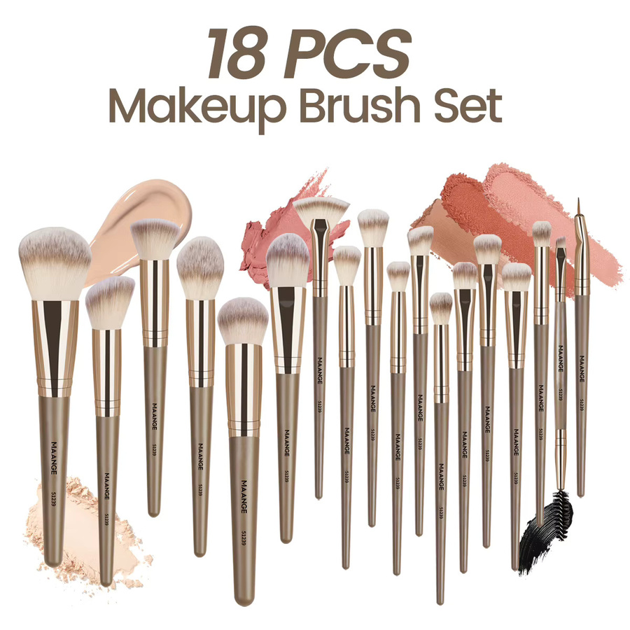 MAANGE Make-up-Pinsel Set, 18 Stück, Unisex - Bild 2