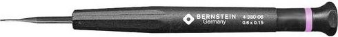 BERNSTEIN Tools for Electronics 4-380-06 Schlitz-Schraubendreher in Schwarz mit 0,6 mm Klingenbreite und 17 mm Klingenlänge - Bild 1