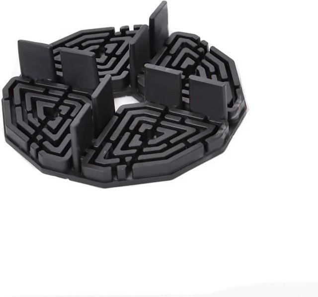 GS Terrassen Plattenlager aus Kunststoff, schwarz, für 32 Platten, 10 mm - Bild 1