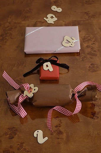Jotex Advent No Flicken 24er-Pack aus Papier in Braun und Gold - Bild 1