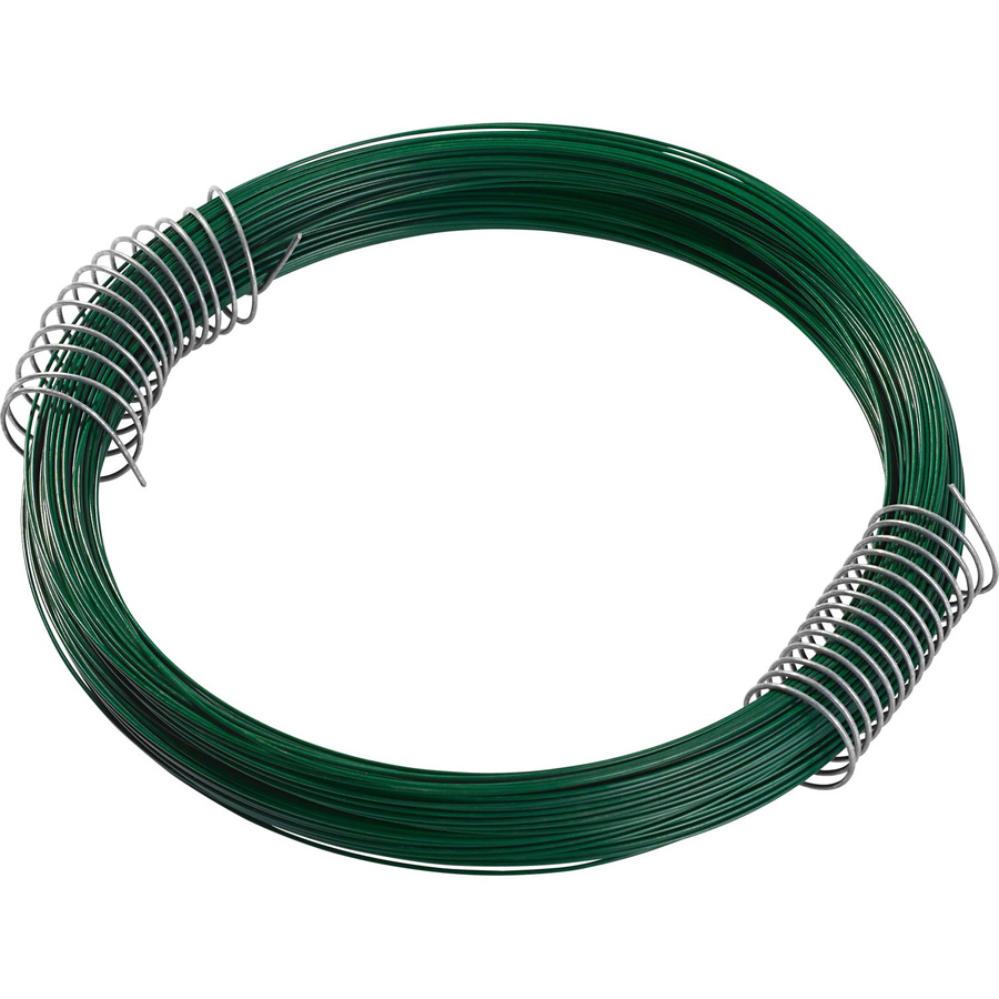 Grüner Bindedraht aus Kunststoff mit 0,8 mm Stärke und 50 m Länge zum Basteln und Dekorieren von Pflanzen und Blumen - Bild 2