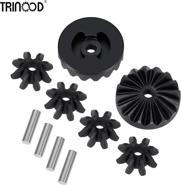 TRINOOD Differentialgetriebesatz, Metall, Schwarz, 1:18 - Bild 1
