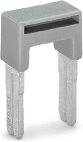 WAGO 284-409 Doppelteilungsquerbrücker in Grau, 50 Stück - Bild 1