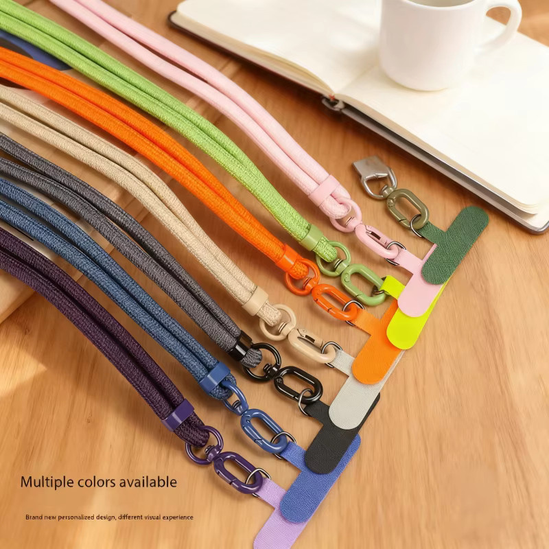 WSSHE Handy Lanyard Set aus gewebtem Material in Grün, 2 Stück verstellbare Anti-Verlust Handgelenk Riemen für dein Smartphone - Bild 2
