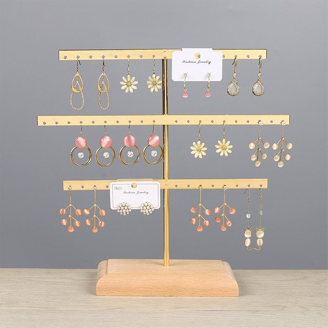 Ohrring Display Rack, Halskette Ring Armband Lagerung, Holz, Damen - Bild 1