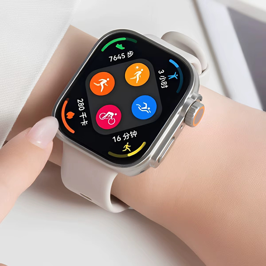 CAOWTAN Schutzhülle mit gehärtetem Glas für Huawei Watch Fit 5/4 Pro, Edelstahl, Silber, Unisex - Bild 3