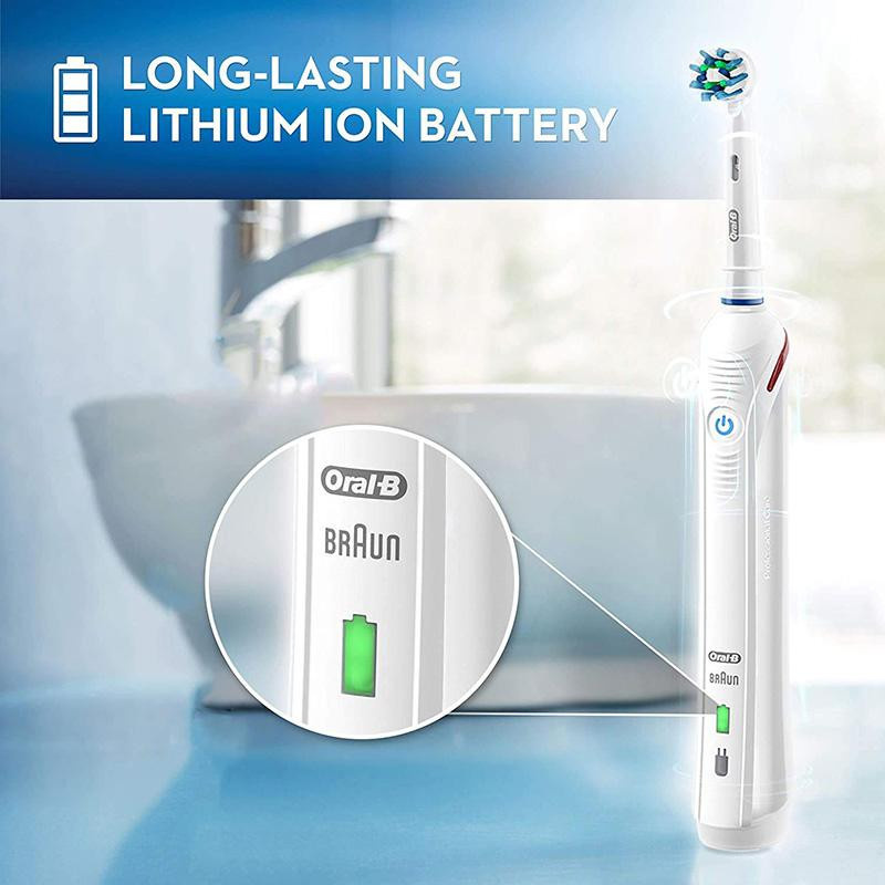 Oral B Ultraschall-Elektrozahnbürste Pro4000 3D Smart mit Zahnaufhellung in Weiß oder Schwarz - Bild 4