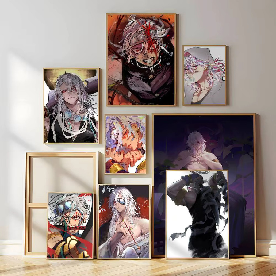 Wasserdichter Anime Uzui Tengen Wandaufkleber als selbstklebendes Poster in Mehrfarben - Bild 2