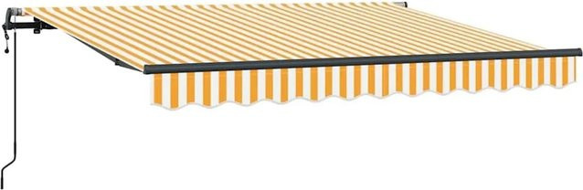 vidaXL Einziehbare Markise Gelb mit Fernbedienung, B: 300 cm, T: 200 cm - Bild 1