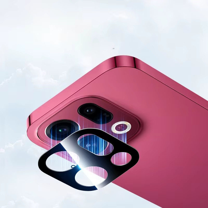 OPPO Find X9 Pro Kamera Objektiv Schutz Glas mit Schutzring in Transparent - Bild 3