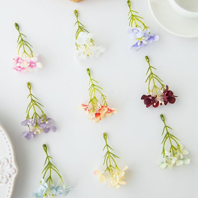 TTCY Künstliche Pflaumenblüten aus Seide in Multicolour für DIY-Geschenke, Hochzeiten und Dekorationen - Bild 1