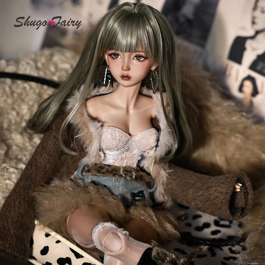 Shugafairy Sissie Original Bjd Puppe, 1/4 Komplettset, Leopardenmuster - Bild 3