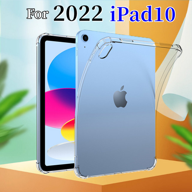 Stoßfeste Silikonhülle für Apple iPad 10. Generation 2022 (A2696), transparente flexible Schutzhülle - Bild 1