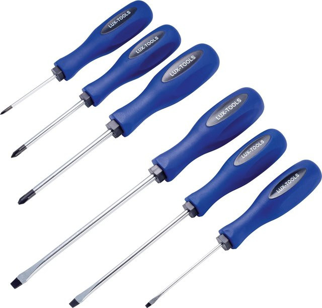 LUX-TOOLS 6-teiliges Schraubendreher-Set in Blau - Bild 1