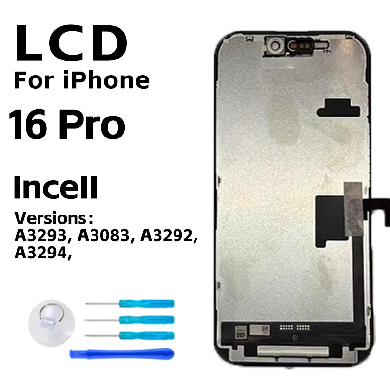 Incell Display Ersatz für Apple iPhone 16, 16 Plus, 16 Pro Max und 16e mit 3D Touchscreen Digitizer LCD Bildschirm - Bild 4