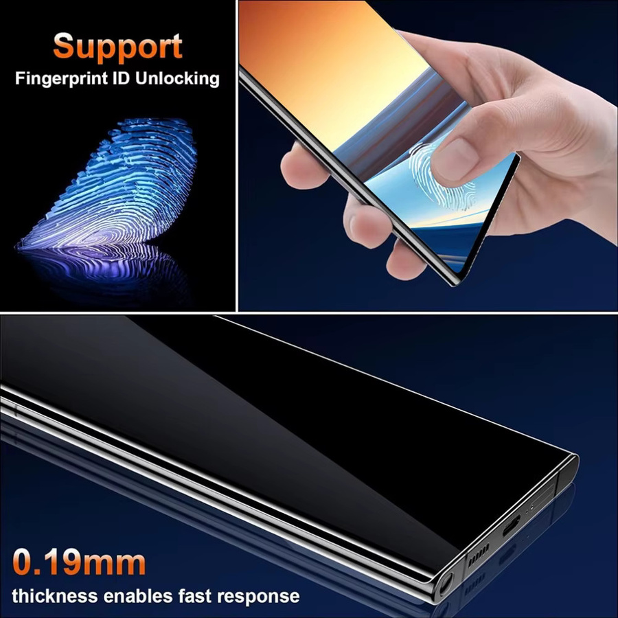 4 Stück Sichtschutz-Hydrogel-Displayschutzfolie für Samsung Galaxy A54 A55 A53 A34 A16 A15 5G transparent - Bild 4
