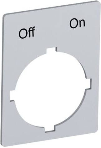 ABB SK615552-53 Beschriftungsschild aus Aluminium in Grau - Bild 1