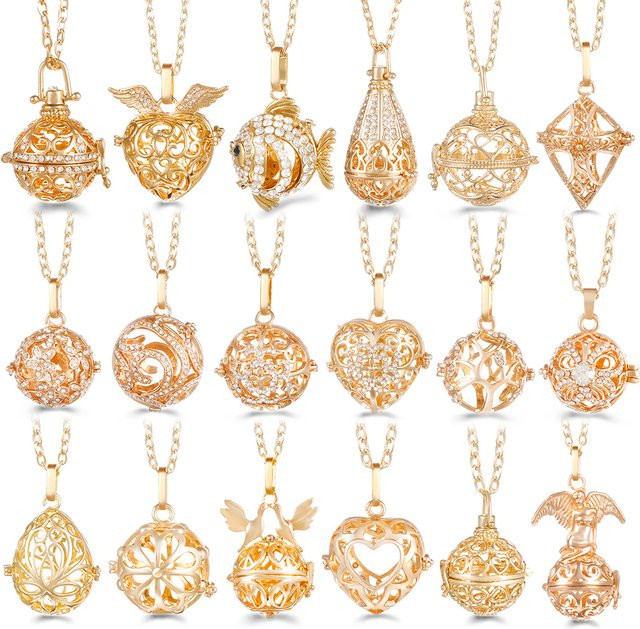 Mexiko Chime Halskette, Zirkonia, Gold, Damen - Bild 1
