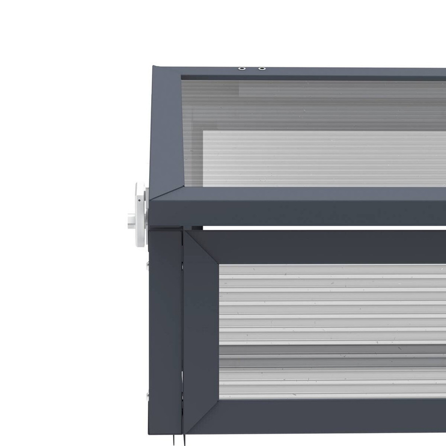 Westmann Frühbeetaufsatz Tega grau B/H/L: 100 x 36 x 50 cm - Bild 3