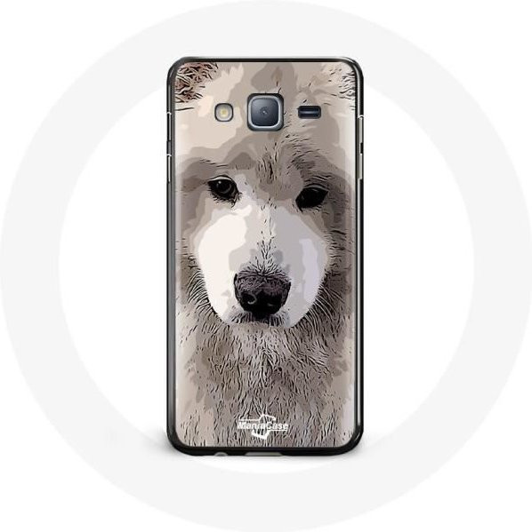 Schutzhülle für Samsung Galaxy J5 2016 mit Samojede Motiv in Grau - Bild 1