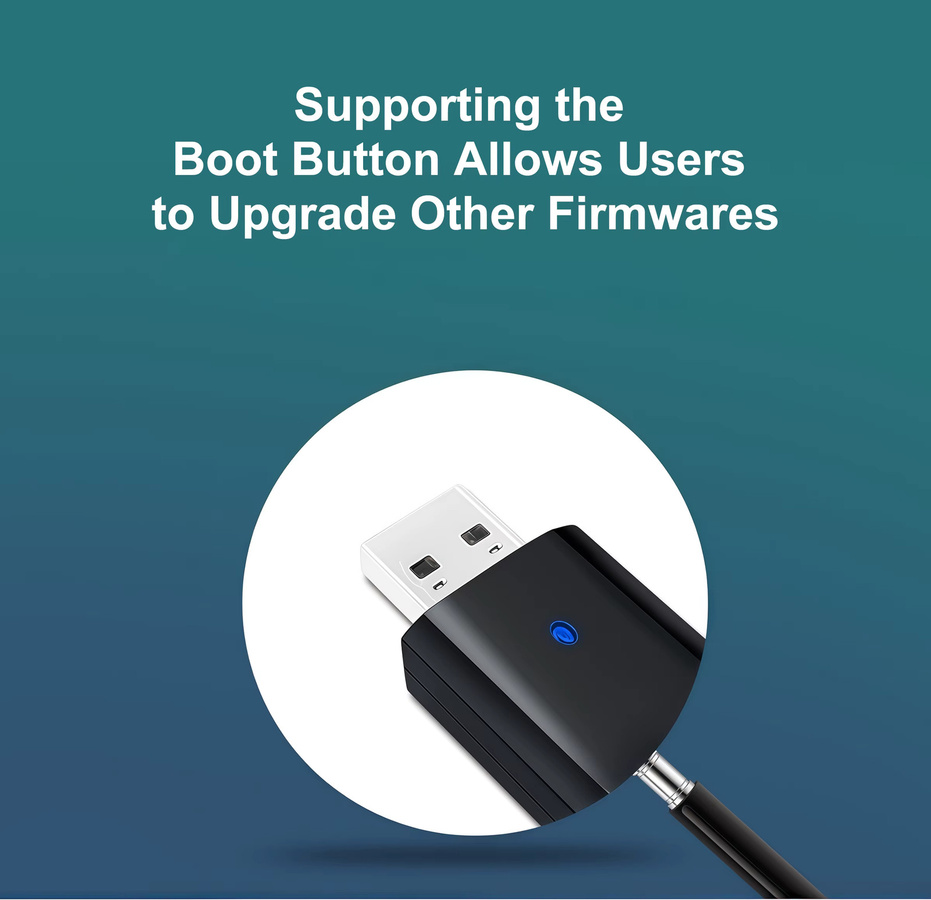 GIRIER ZigBee 3.0 USB-Gateway Dongle mit Antenne in Schwarz, kompatibel mit Home Assistant, OpenHAB und ZigBee2MQTT - Bild 3