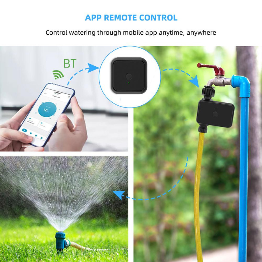 GoolRC Sprinkler-Timer mit App-Steuerung für automatisches Bewässerungssystem, Einzelauslass, Schwarz - Bild 7