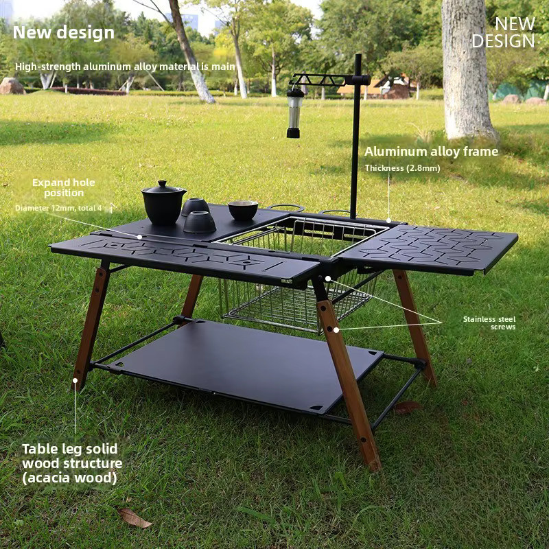 Tryhomy Klappbarer Campingtisch für Outdoor und Garten in Matt-Optik - Bild 2