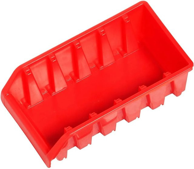 LUX-TOOLS Lagersichtbox Rot Wandmontage aus Kunststoff - Bild 1