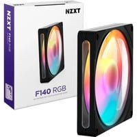 NZXT F140 RGB Gehäuselüfter in Schwarz Multicolour - Bild 1