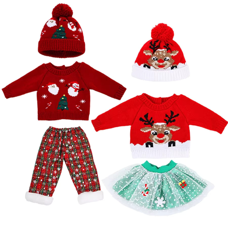 dearbei Strickpuppen-Kleidungsset, Weihnachten, ab 0 Jahre, Set / Bundle - Bild 3