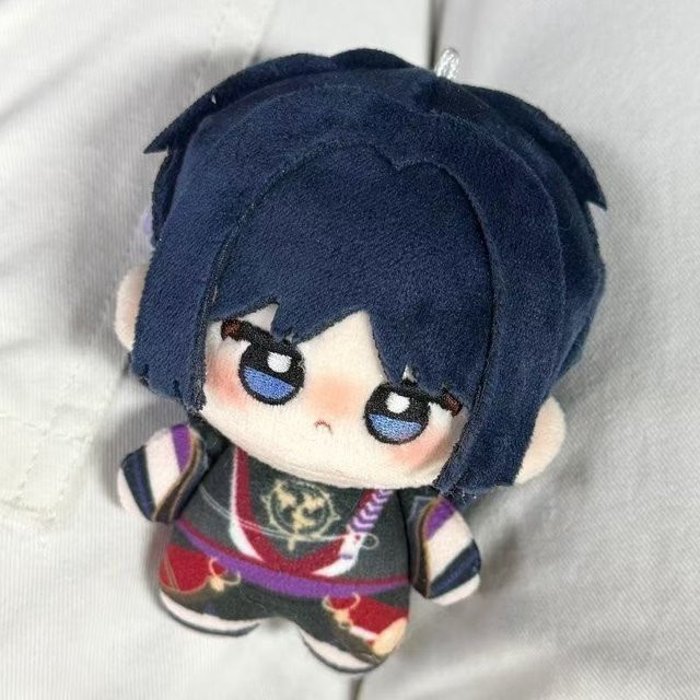 Genshin Impact Wanderer Scaramouche Plüschpuppe, Mini-Baumwollpuppe Schlüsselanhänger, Bunt / Mehrfarbig - Bild 1