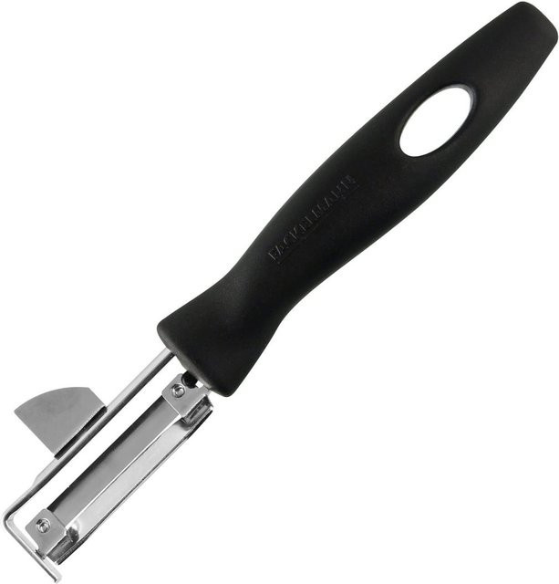 Fackelmann Sparschäler in Schwarz und Silber aus Edelstahl und Kunststoff, Länge: 17 cm - Bild 1