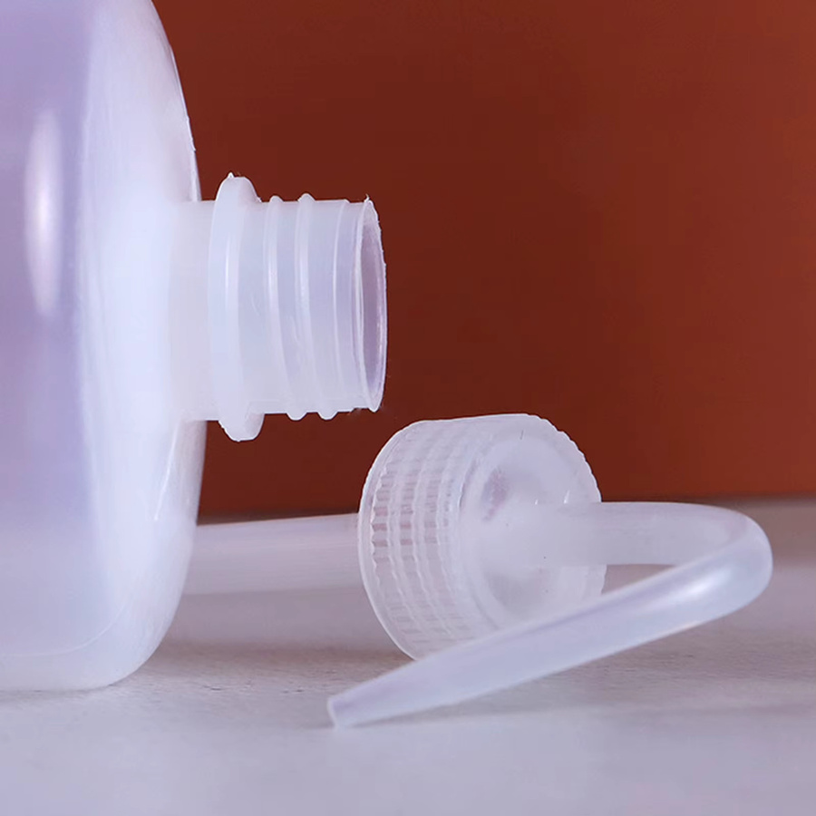 Praktische Labor-Quetschflasche mit gebogenem Mund und Skalenetiketten für Terrarien, transparent, 500 ml oder 1000 ml - Bild 3