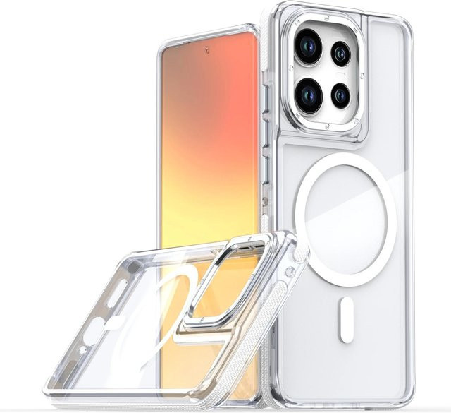 Stoßfeste magnetische transparente Hülle für Motorola Moto Edge 60, 50 Fusion, 50 Pro, 50 Neo und weitere Modelle mit MagSafe-Kompatibilität - Bild 1