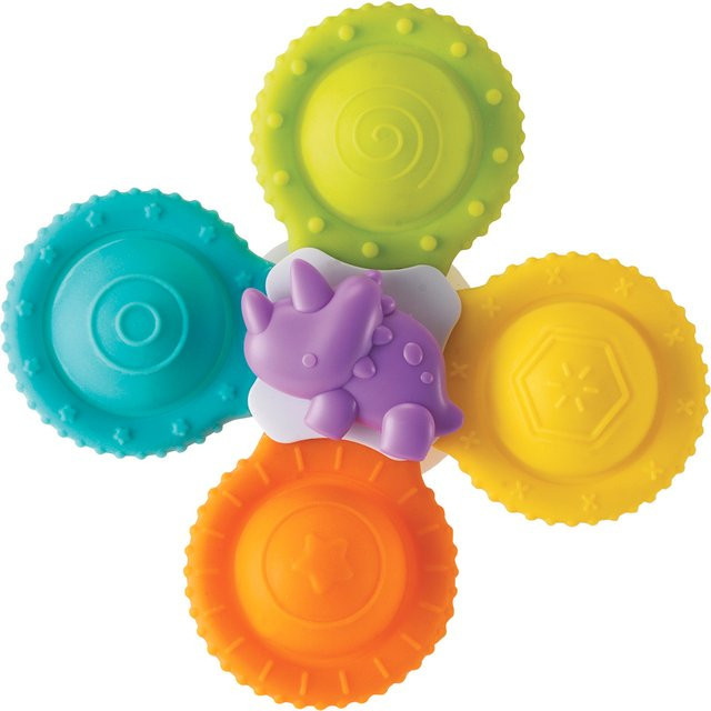 Infantino Silikon Pop Up Spinner Badspielzeug, mit Saugnapf, ab 0 Jahre - Bild 1