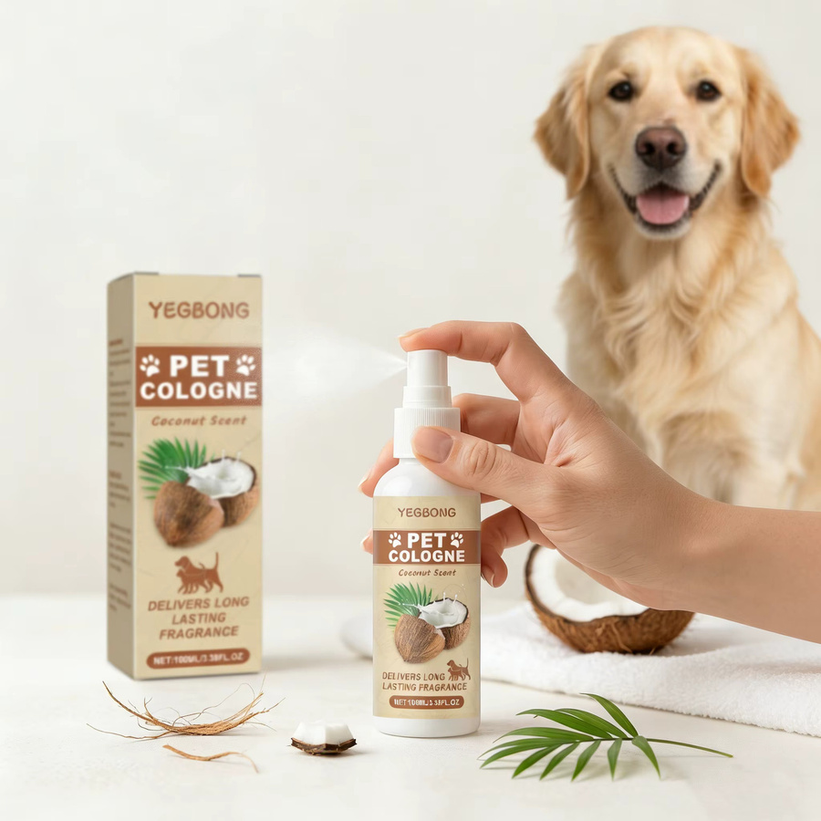 Yegbong Kokosnussöl Haustier-Deodorant-Spray für Katzen und Hunde zur Geruchsbeseitigung und für langanhaltende Frische - Bild 5