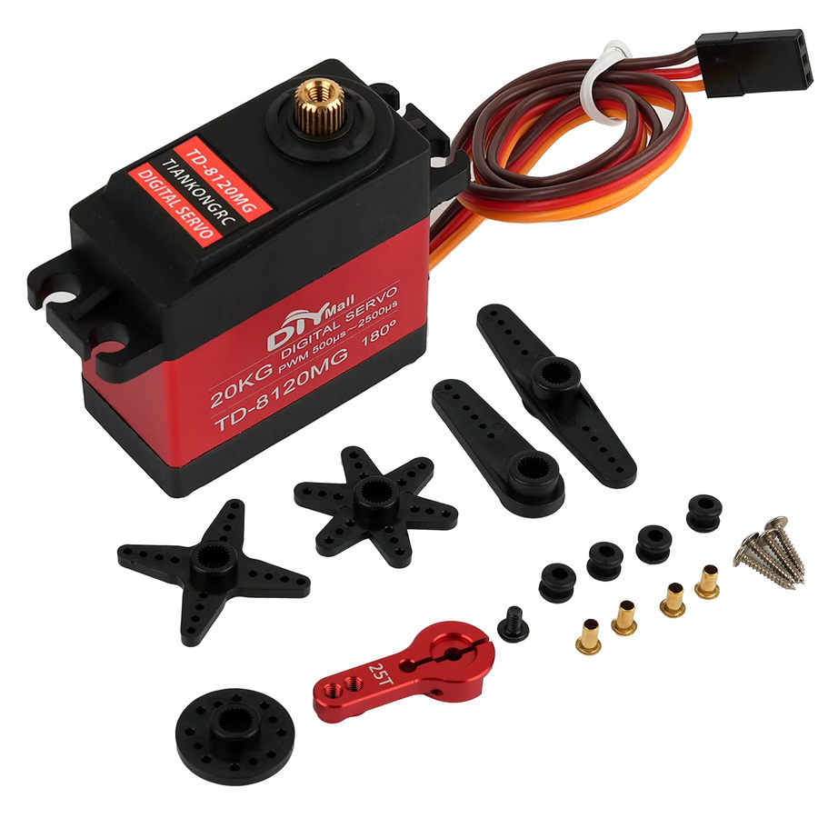 stemedu TD-8120MG Digital Servo, Wasserdicht, Metallgetriebe, für RC Auto Modellfahrzeug Spielzeug - Bild 2