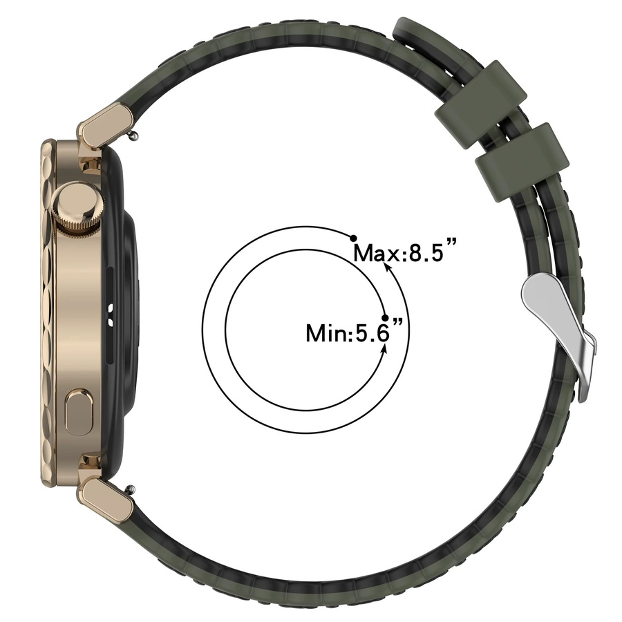 Indekos Uhrenarmband Silikon, 18 mm 20 mm, Damen - Bild 2