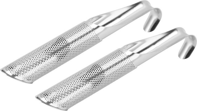 2er-Set CosyHome Tee-Ei aus Edelstahl, rund und aufhängbar, Farbe: Weiß/Silber - Bild 1