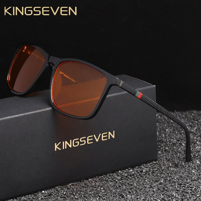 KINGSEVEN Korrektionsbrille, Vollrand, transparent, Unisex, Blaulichtfilter - Bild 1