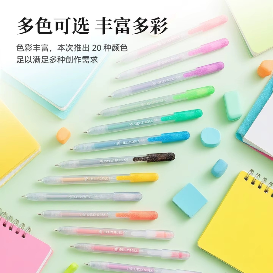 Sakura 3-teiliges Set Dynamische Farb-Highlighter in Multicolour als Push-Typ Fluoreszierende Textmarker für Schule und Büro - Bild 1
