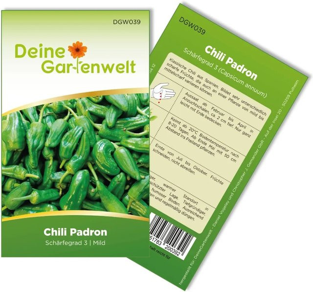 Deine Gartenwelt Chili Padron Samen - Bild 1
