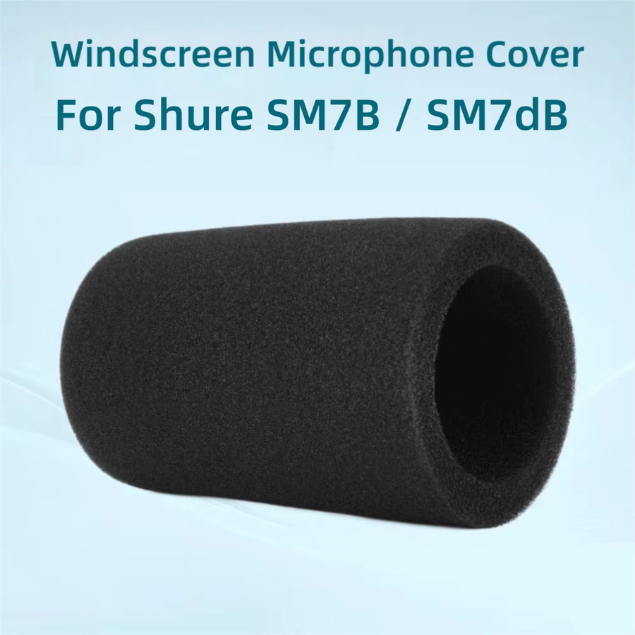 Shure Ersatz-Mikrofon-Windschutz aus beflocktem Schaumstoff in Schwarz für SM7B und SM7dB - Bild 2