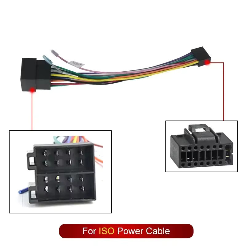 STRONGNAVI 16Pin Wired Harness Adapter mit Canbus Box für Volkswagen Passat B6 B7 CC, Skoda und Seat, Android Auto Radio Stereo Kabelstecker, Schwarz - Bild 1